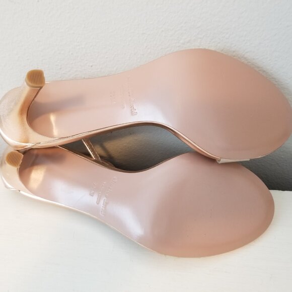 Charles David Cristal Strappy High Heels Rose Gold Metallic Women's Size 7.5 - Picture 13 of 15
